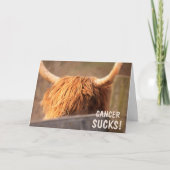 Funny Cancer Support Farm Animal Karte (Vorderseite)