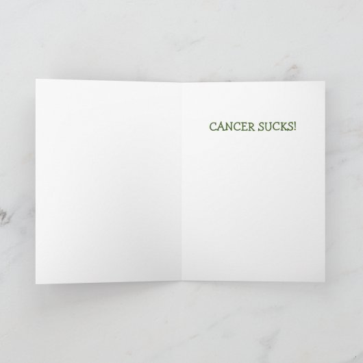 Funny Cancer Support Sheep Karte (Innenseite)