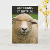 Funny Cancer Support Sheep Karte (Gelbe Blume)