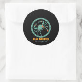 Funny Cancer Zodiac Star Sign Astrologie Geburtsta Runder Aufkleber (Tasche)