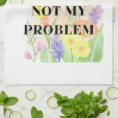 Funny Candle – “Smells Like Not My Problem” Gift Geschirrtuch (Gefaltet)