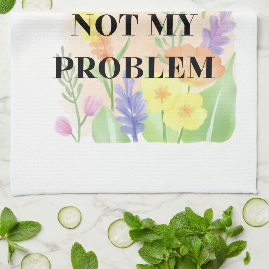 Funny Candle – “Smells Like Not My Problem” Gift Geschirrtuch (Gefaltet)