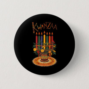 Funny Candles Ernsthafte Kultur Afrozentrische Cel Button