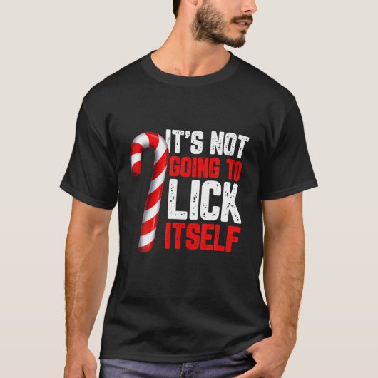 Funny Candy Cane Unangemessenes Adult Humor Christ T-Shirt (Vorderseite)