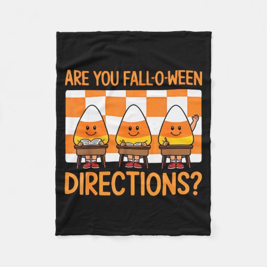 Funny Candy Corn Clroom Halloween For Everyone  Fleecedecke (Vorderseite)