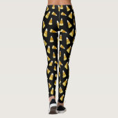 Funny Candy Corn Oktober Halloween-Party Black Leggings (Rückseite)