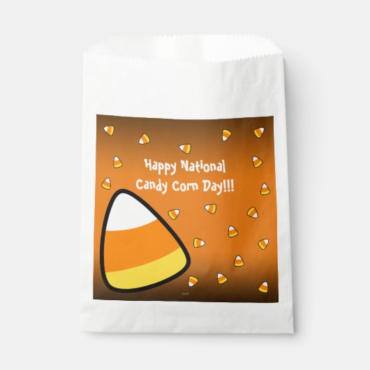 Funny Candy Corn Paper Plate Geschenktütchen (Vorderseite)