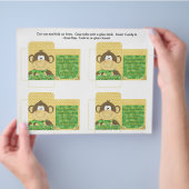 Funny Candy Packet Affe Kackte mit Sprichwort Flyer (Hand)