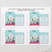 Funny Candy Packet Pinguin Kackte mit Sprichwort Flyer (Vorne)