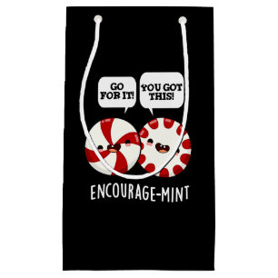 Funny Candy Pun Dark BG Kleine Geschenktüte