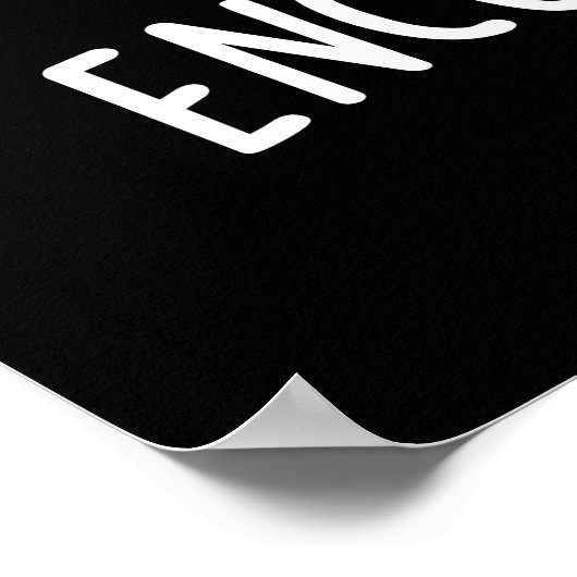 Funny Candy Pun Dark BG Poster (Ecke)