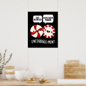 Funny Candy Pun Dark BG Poster (Küche)