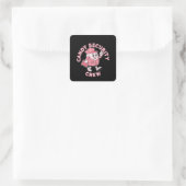 Funny Candy Security Crew Halloween-Kostüm Quadratischer Aufkleber (Tasche)