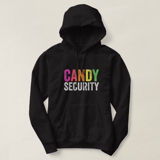 Funny Candy Security Halloween-Kostüm Hoodie (Design vorne)