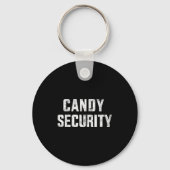 Funny Candy Security Lazy Halloween Costume  Schlüsselanhänger (Vorderseite)