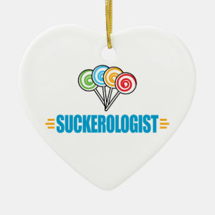 Funny Candy Sucker Keramik Ornament