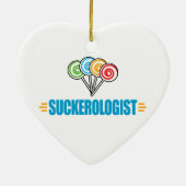 Funny Candy Sucker Keramik Ornament (Hinten)