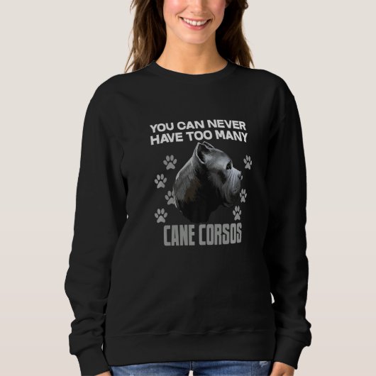 Funny Cane Corso Dog Head Sweatshirt (Vorderseite)
