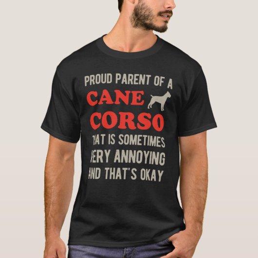 Funny Cane Corso T-Shirt (Vorderseite)