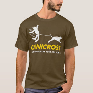 Funny Canicross gezerrt von deinem Hund Running Jo T-Shirt