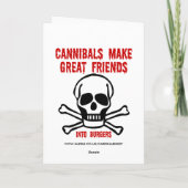 Funny Cannibals Karte (Rückseite)