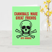 Funny Cannibals Karte (Gelbe Blume)