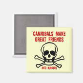 Funny Cannibals Magnet (Vorderseite/Rückseite)