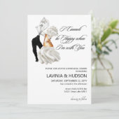 Funny Cannoli Italian Wedding Einladung (Stehend Vorderseite)