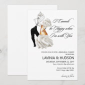 Funny Cannoli Italian Wedding Einladung (Vorne/Hinten)