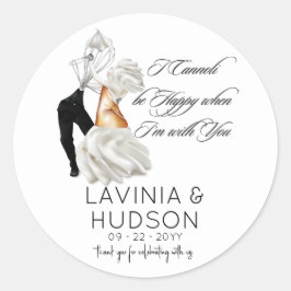 Funny Cannoli Italian Wedding Runder Aufkleber