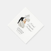 Funny Cannoli Italian Wedding Serviette (Ecke)