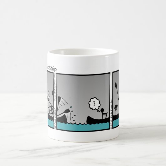 Funny Canoe Stickman Tasse - 037 (Mittel)