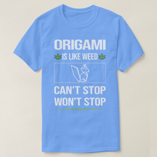 Funny Cant Stopami Origami T-Shirt (Design vorne)