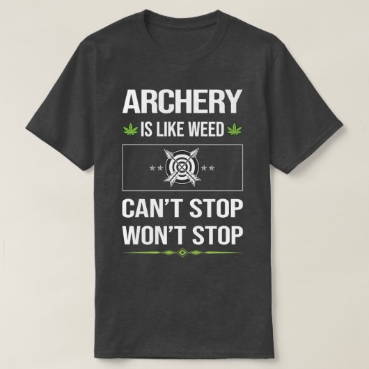 Funny Cant Stopp Archery Arrow Arrows Bow T-Shirt (Design vorne)