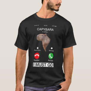 Funny Capibara Rodent Capybara ruft Tier L T-Shirt