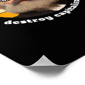 Funny Capitalism Karl Marx Sticker Poster (Ecke)