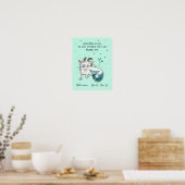 Funny Capricorn Poster Zodiac Cat Star Schild Plak (Küche)
