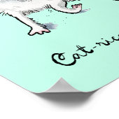 Funny Capricorn Poster Zodiac Cat Star Schild Plak (Ecke)