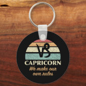 Funny Capricorn Zodiac Regeln Schlüsselanhänger (Vorderseite)