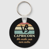 Funny Capricorn Zodiac Regeln Schlüsselanhänger (Rückseite)