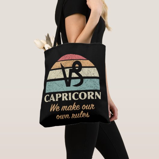 Funny Capricorn Zodiac Regeln Tasche (Von Nahem)