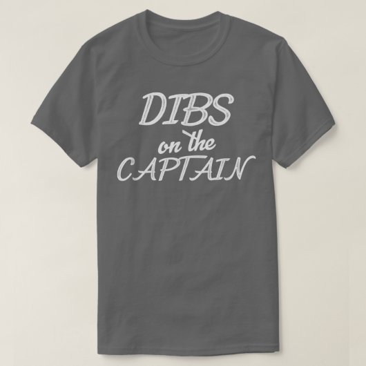 Funny Captain Ehefrau Dibs auf dem Captain 46 T-Shirt (Design vorne)