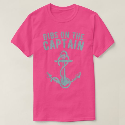 Funny Captain Ehefrau Dibs auf dem Captain 48 T-Shirt (Design vorne)