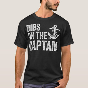 Funny Captain Ehefrau Dibs auf dem Captain Vintag T-Shirt