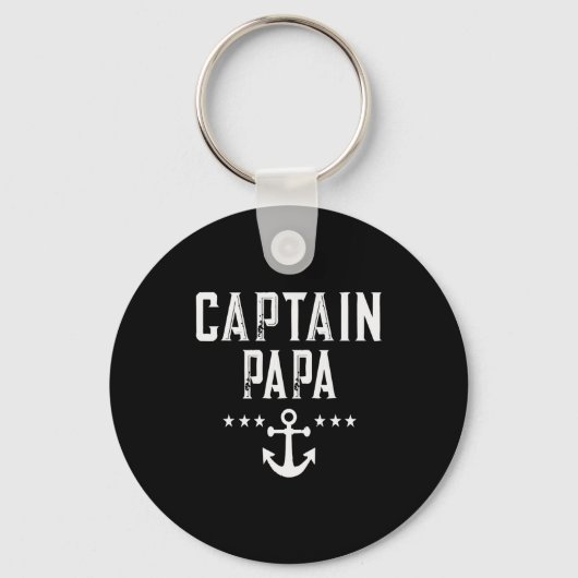 Funny Captain Papa Anchor Design Schlüsselanhänger (Vorderseite)