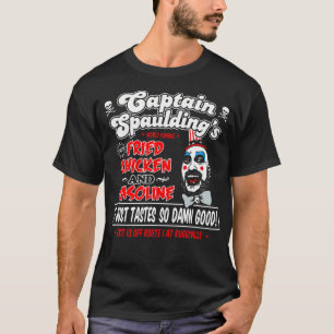 Funny Captain Spaulding Fried Chicken und Benzin T-Shirt