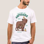 Funny Capybara Anatomie T-Shirt (Vorderseite)