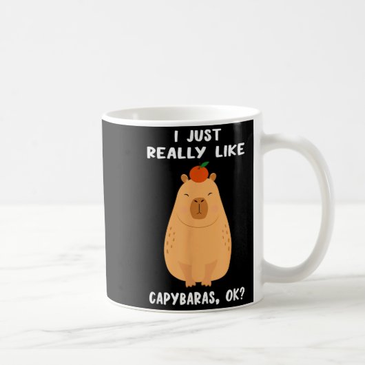 Funny Capybara Art For Men Women Kids Rodent Capyb Kaffeetasse (Rechts)