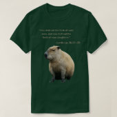 Funny Capybara Bibel Verses T-Shirt (Design vorne)
