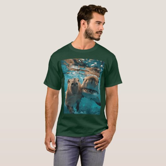 Funny Capybara boy T-Shirt (Vorne ganz)
